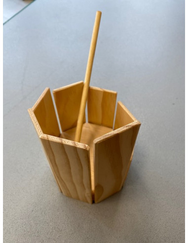 Wood stirring drum 
