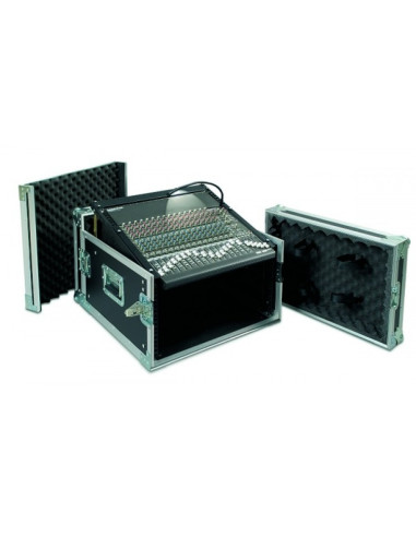 PROEL | SA06BLKM | Flight case 6U con portamixer