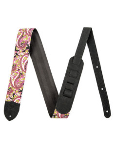 2in Pink Paisley | Tracolla per chitarra
