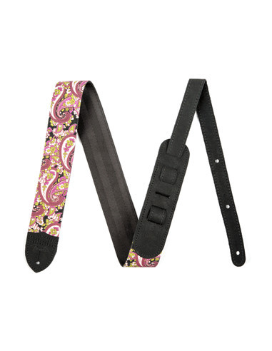 2in Pink Paisley | Tracolla per chitarra