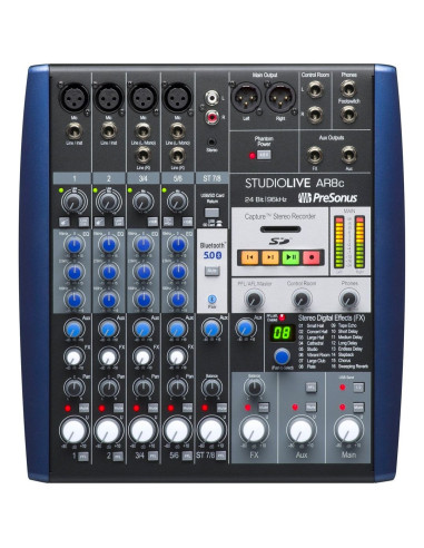 Presonus | StudioLive AR8c  | Mixer analogico con interfaccia USB