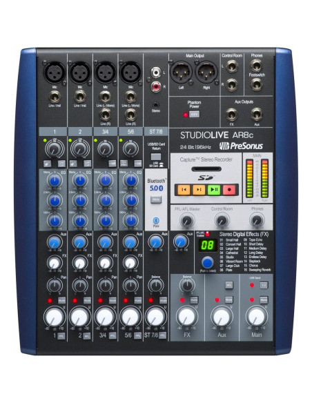 Presonus | StudioLive AR8c  | Mixer analogico con interfaccia USB