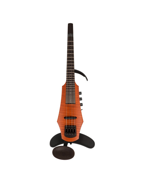 CR Fretted Electric Violin 4 Amber Stain