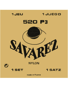 520P3 Set con Alti Avvolti in Plastica Chitarra Classica