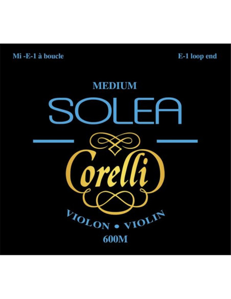 600M Set Corde Violino Solea Corelli, Tensione Media, loop end