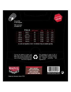 F50LM Corde Focus per Chitarra Elettrica 10-52, Set/6