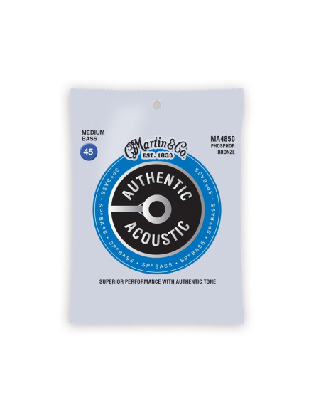 MA4850 Authentic Bass, 4 Corde Basso Acustico, Medium 45/105 Phosphor Bronze