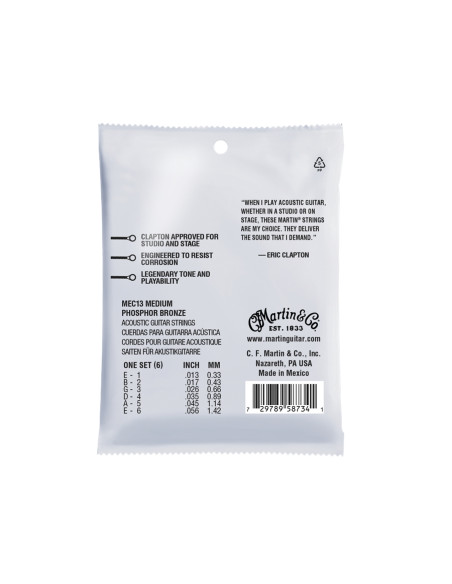 MEC13 Clapton\'s Choice Medium Phosphor Bronze 13-56