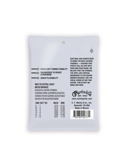 MA170 Authentic SP Extra Light Bronze 10-47