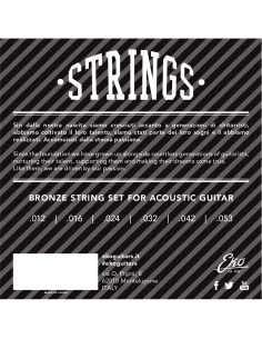 Corde Chitarra Acustica Bronze 12-53 Medium Set/6 2