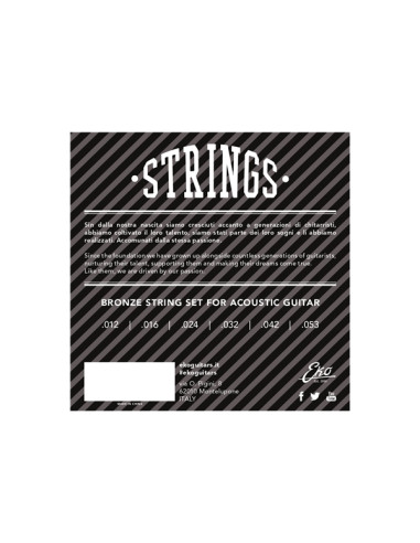 Corde Chitarra Acustica Bronze 12-53 Medium Set/6
