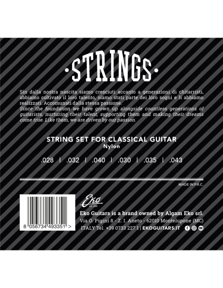 Corde Chitarra Classica 28-43 Medium Tension Set/6