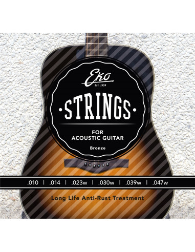 Corde Chitarra Acustica Bronze 10-47 Light Set/6