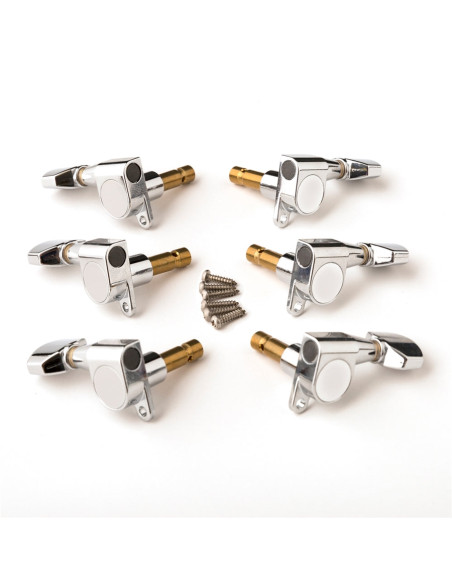 Phase II Locking Tuner, Nickel (Set of 6) (101675: