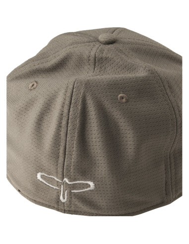 Block Logo Fitted Baseball Hat Gray S-M