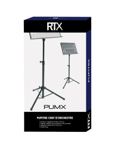 PUMX Leggio Pieghevole Orchestra Nero