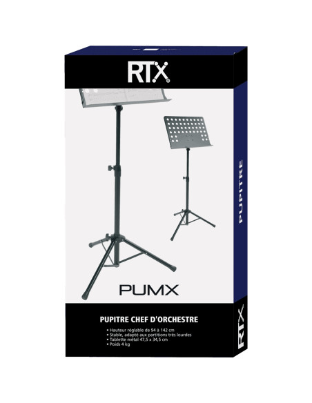 PUMX Leggio Pieghevole Orchestra Nero