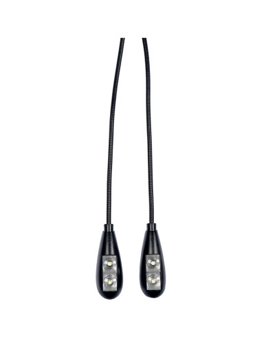 LP2L 2 lampade a Clip Flessibile per Leggio (4...