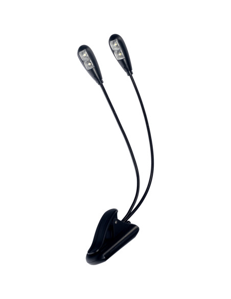 LP2L 2 lampade a Clip Flessibile per Leggio (4 led)