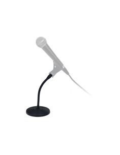 MTFX Asta Microfonica Dritta Base Rotonda Testa Flessibile