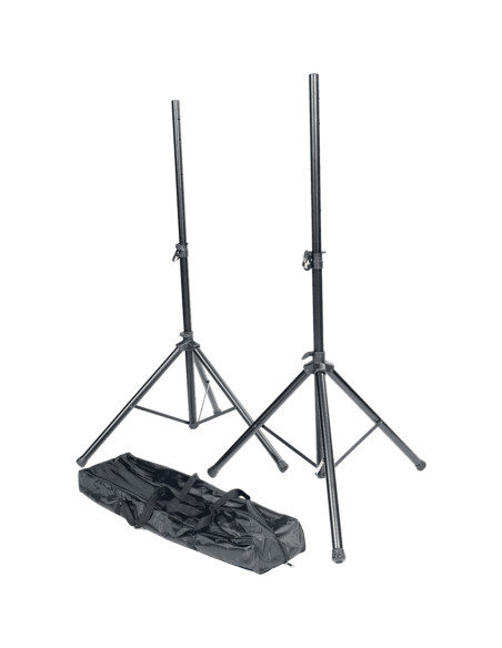 SS01-PACK Aste Metalliche Nere con Custodia 2 Pcs