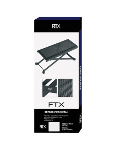 FTX Poggia Piede per Chitarra Classica Metallo Nero