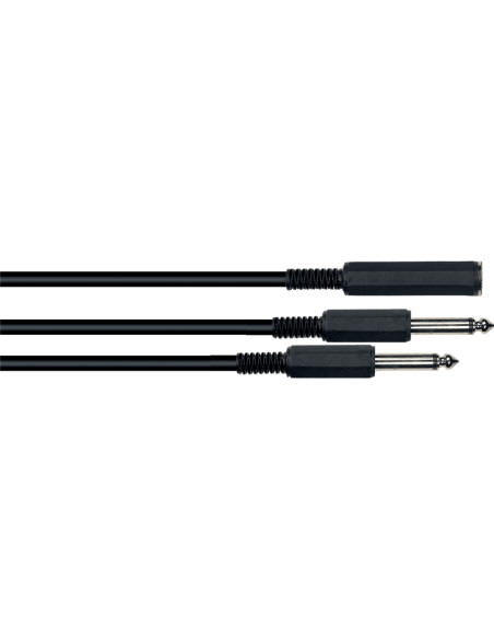 B2M Cavo Y 2x Jack Mono/1x Mono Femmina