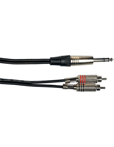 K02ST-3 Cavo Segnale Stereo 2x RCA maschio/Jack...