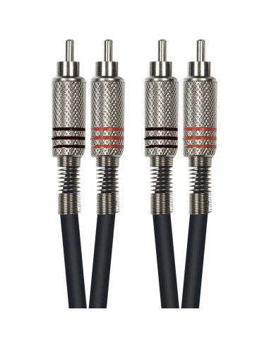 K04-1 Cavo Segnale 2x RCA Maschio/2x RCA Maschio 1 m