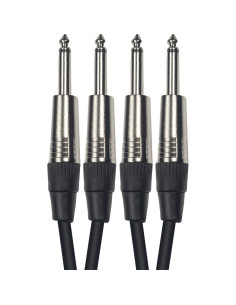 K08-6 Cavo Segnale 2x Jack Mono/2x Jack Mono 6 m