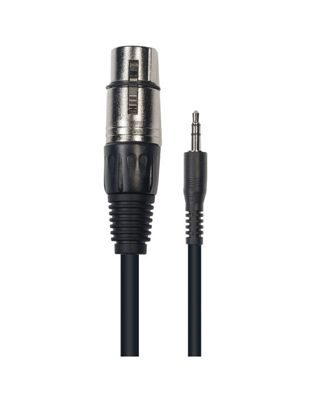 K12-3 Cavo Segnale XLR Femmina/Mini Jack TRS 3 m