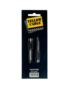 AD03 Adattatore Jack Mono Maschio/RCA Femmina 2 Pcs 2