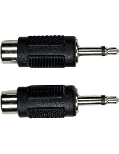 AD16 Adattatore RCA Femmina/Mini Jack Mono Maschio 2 Pcs