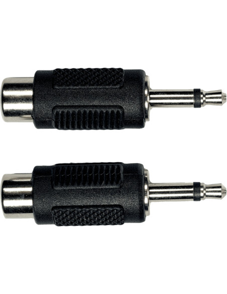 AD16 Adattatore RCA Femmina/Mini Jack Mono Maschio 2 Pcs