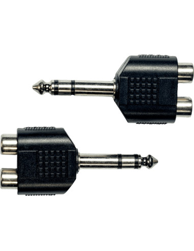 AD17 Adattatore Jack TRS Maschio/2x RCA Femmina 2 Pcs