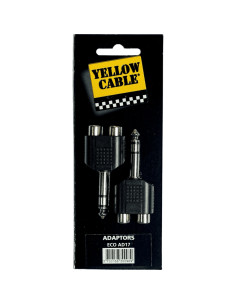 AD17 Adattatore Jack TRS Maschio/2x RCA Femmina 2 Pcs 2