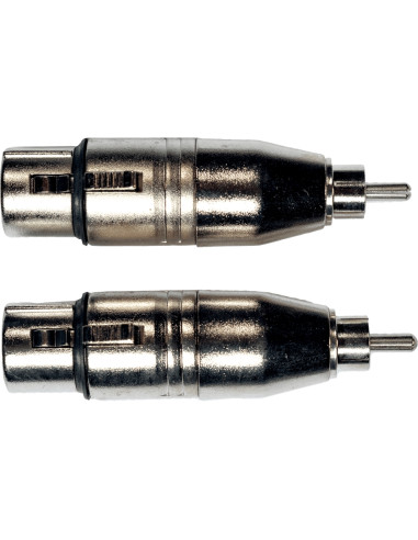 AD18 Adattatore RCA Maschio/XLR Femmina 2 Pcs