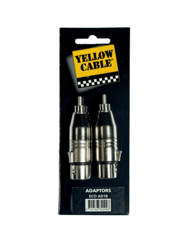 AD18 Adattatore RCA Maschio/XLR Femmina 2 Pcs