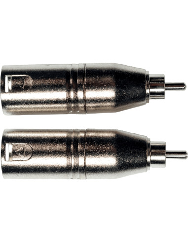 AD19 Adattatore RCA Maschio/XLR Maschio 2 Pcs