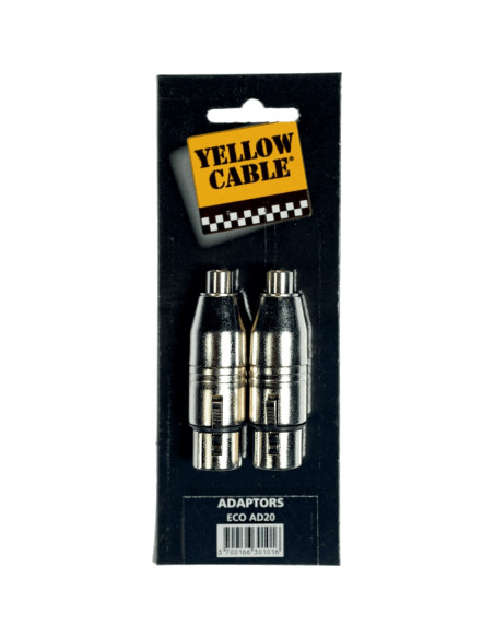 AD20 Adattatore RCA Femmina/XLR Femmina 2 Pcs