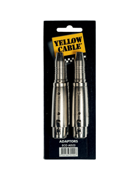 AD23 Adattatore Jack TRS Femmina/XLR Femmina 2 Pcs
