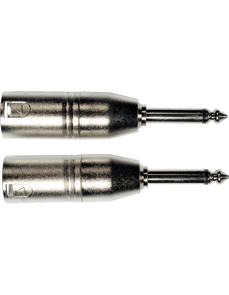 AD25 Adattatore Jack Mono Maschio/XLR Maschio 2 Pcs