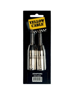 AD25 Adattatore Jack Mono Maschio/XLR Maschio 2 Pcs 2