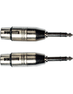 AD26 Adattatore Jack TRS Maschio/XLR Femmina 2 Pcs