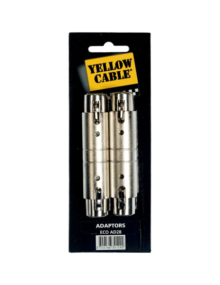AD28 Adattatore XLR/XLR Femmina 2 Pcs