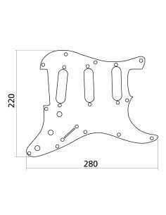 EZ1100T Battipenna 3 Strati Stratocaster® Style Tartarugato