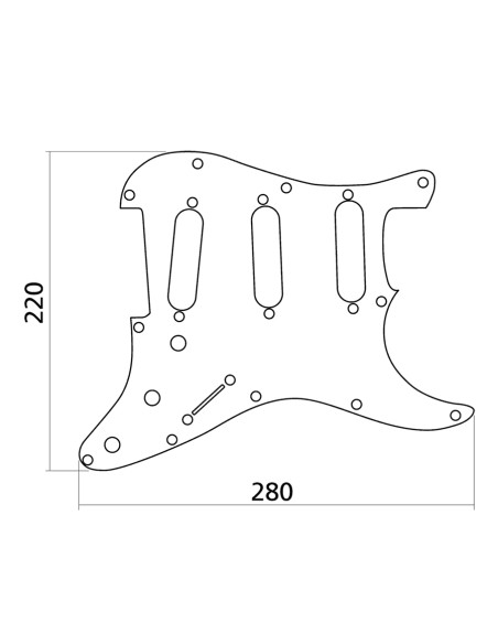 EZ1100T Battipenna 3 Strati Stratocaster® Style Tartarugato