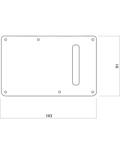 EZ2120B Piastra Posteriore Tremolo Stratocaster® Style Nero