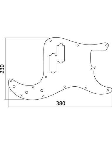 EZ1106W Battipenna Precision Bass® Style Bianco