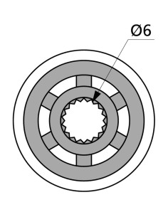 EZ1223B Manopole di regolazione Metallo Nero 2 Pcs 2